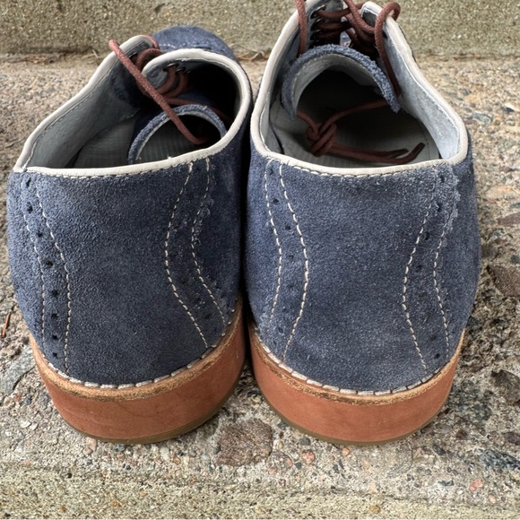 Johnston & Murphy Men’s Blue Suede Wingtip Oxfords Shoes Size 8 Elvis Preppy main image 9